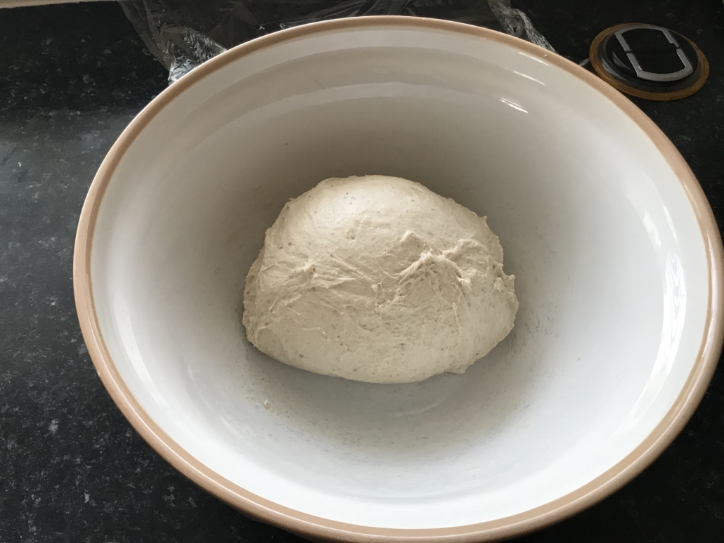No knead sourdough after stretch and fold