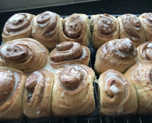 Sourdough bread cinnamon rolls